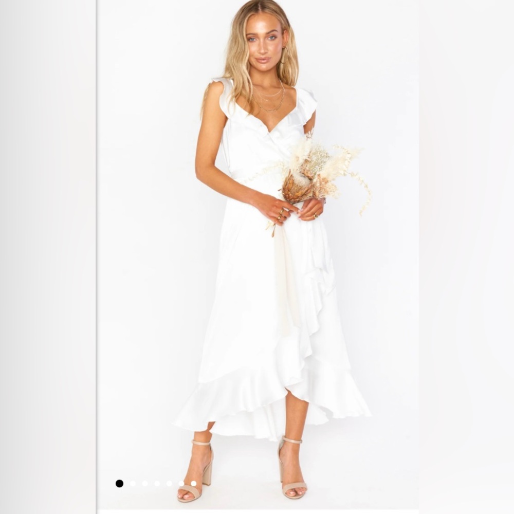 Show Me Your Mumu Samantha Ruffle Wrap Dress